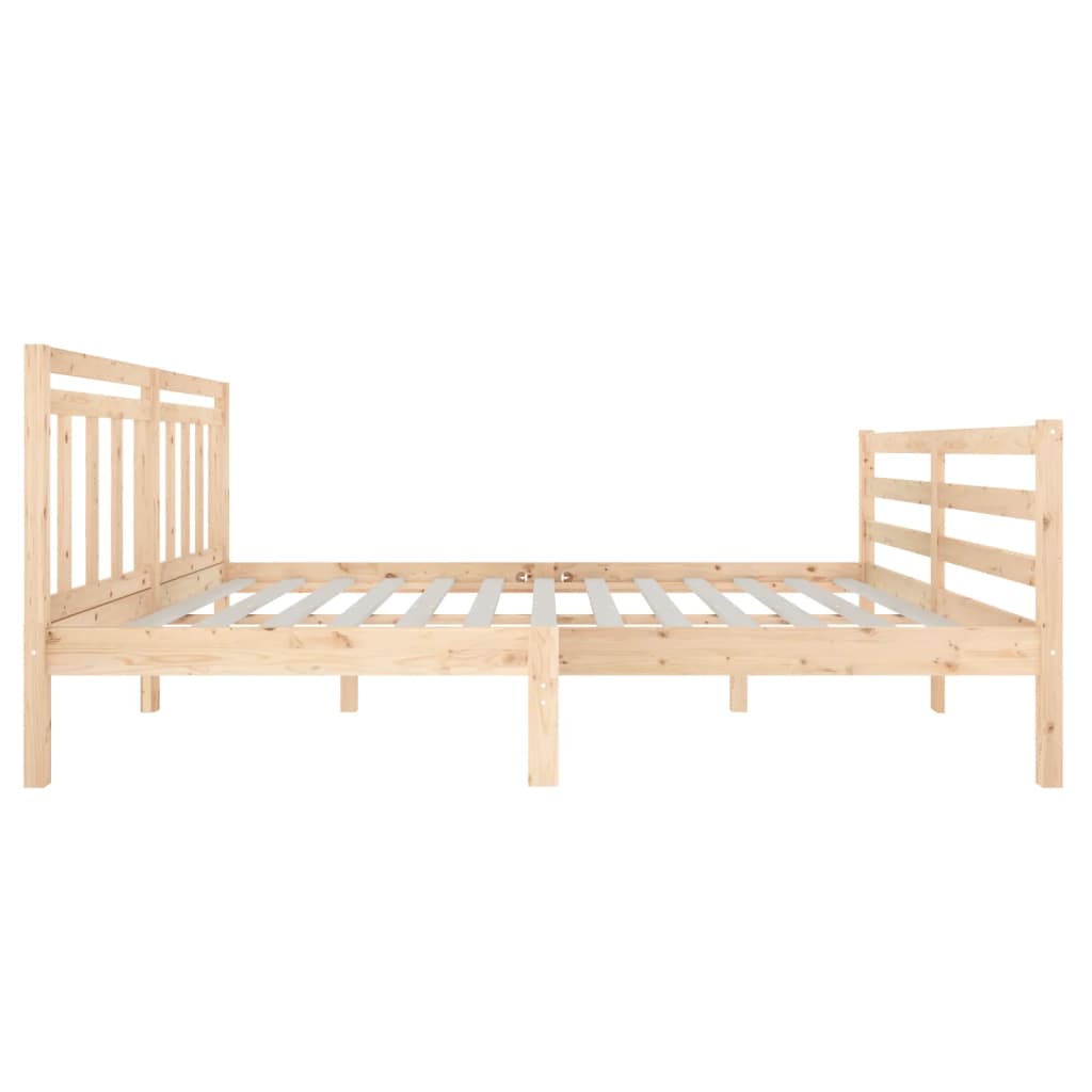 Cadre de lit sans matelas bois massif 140x190 cm - XIOS