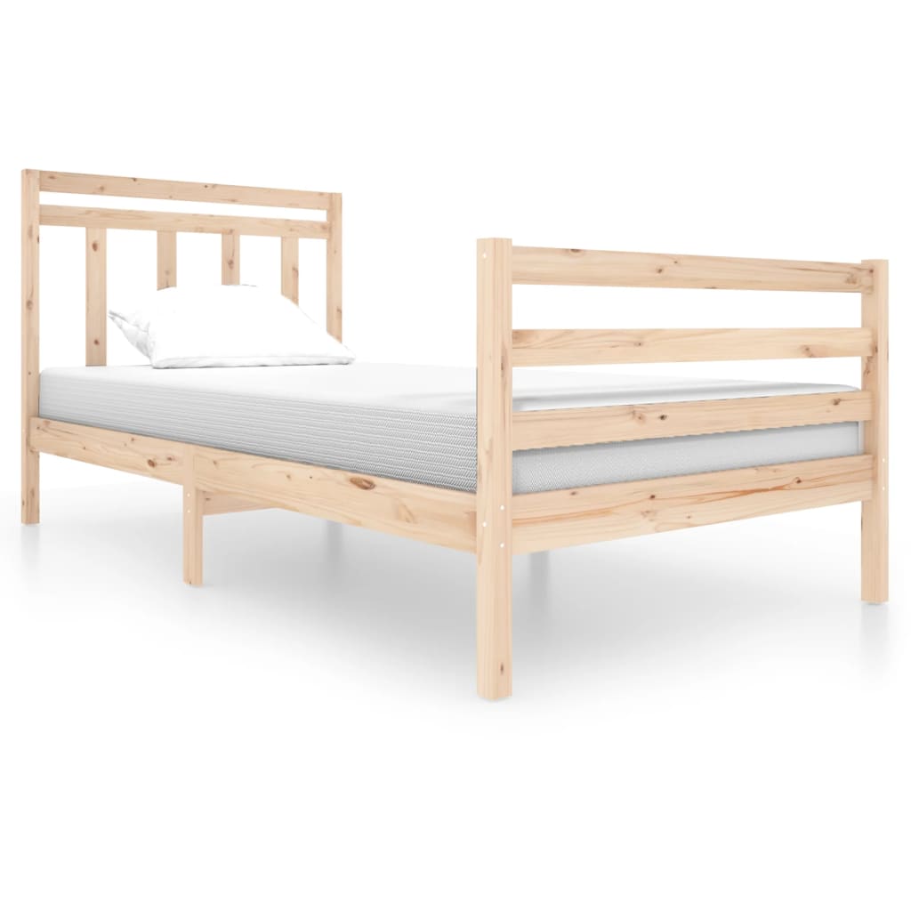 Cadre de lit sans matelas bois massif 100x200 cm - XIOS