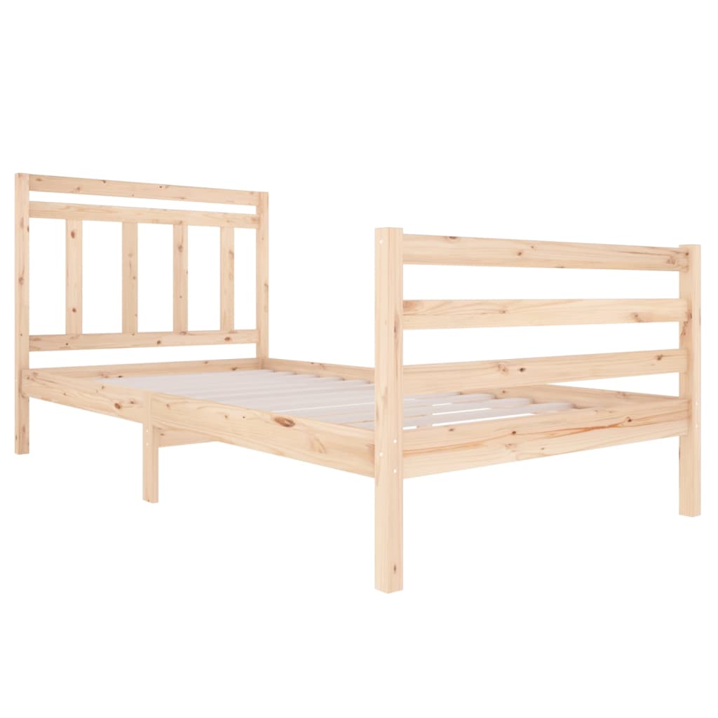 Cadre de lit sans matelas bois massif 100x200 cm - XIOS