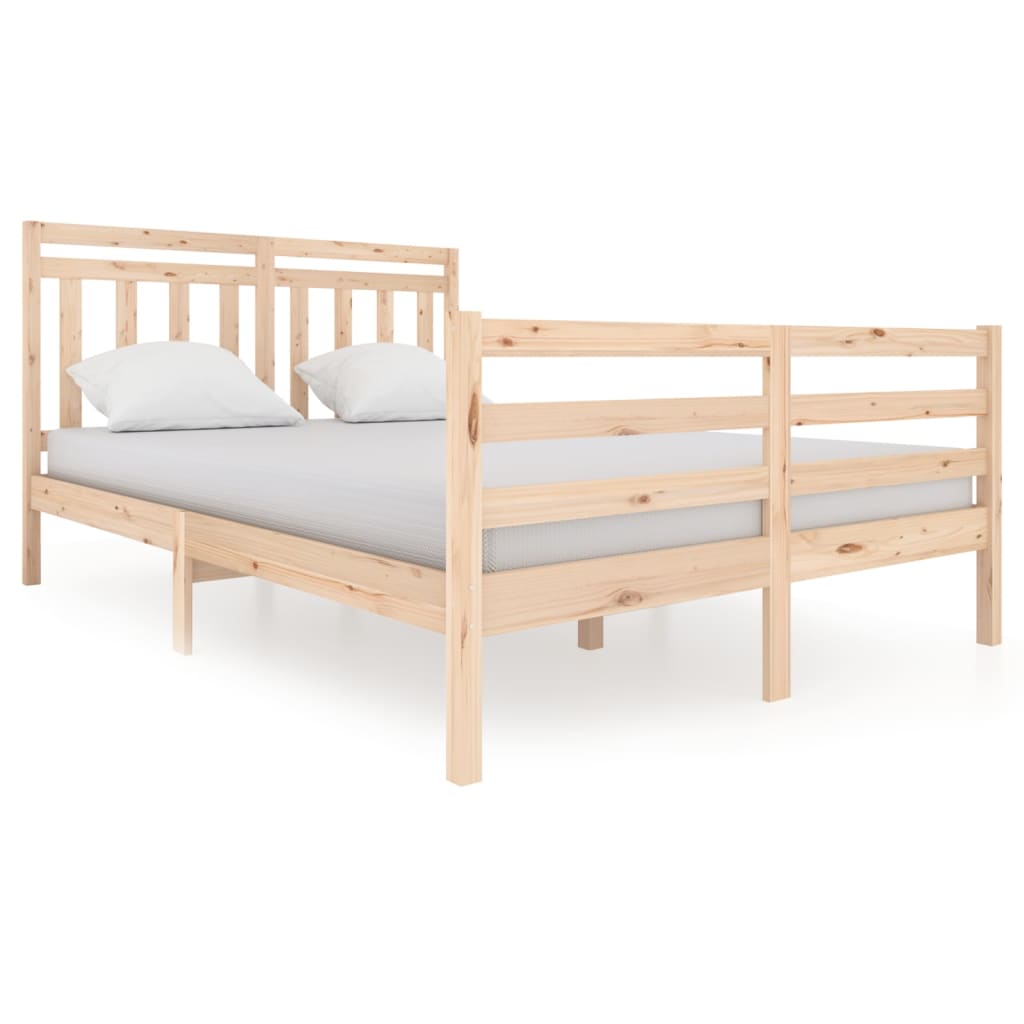 Cadre de lit sans matelas bois massif 140x200 cm - XIOS