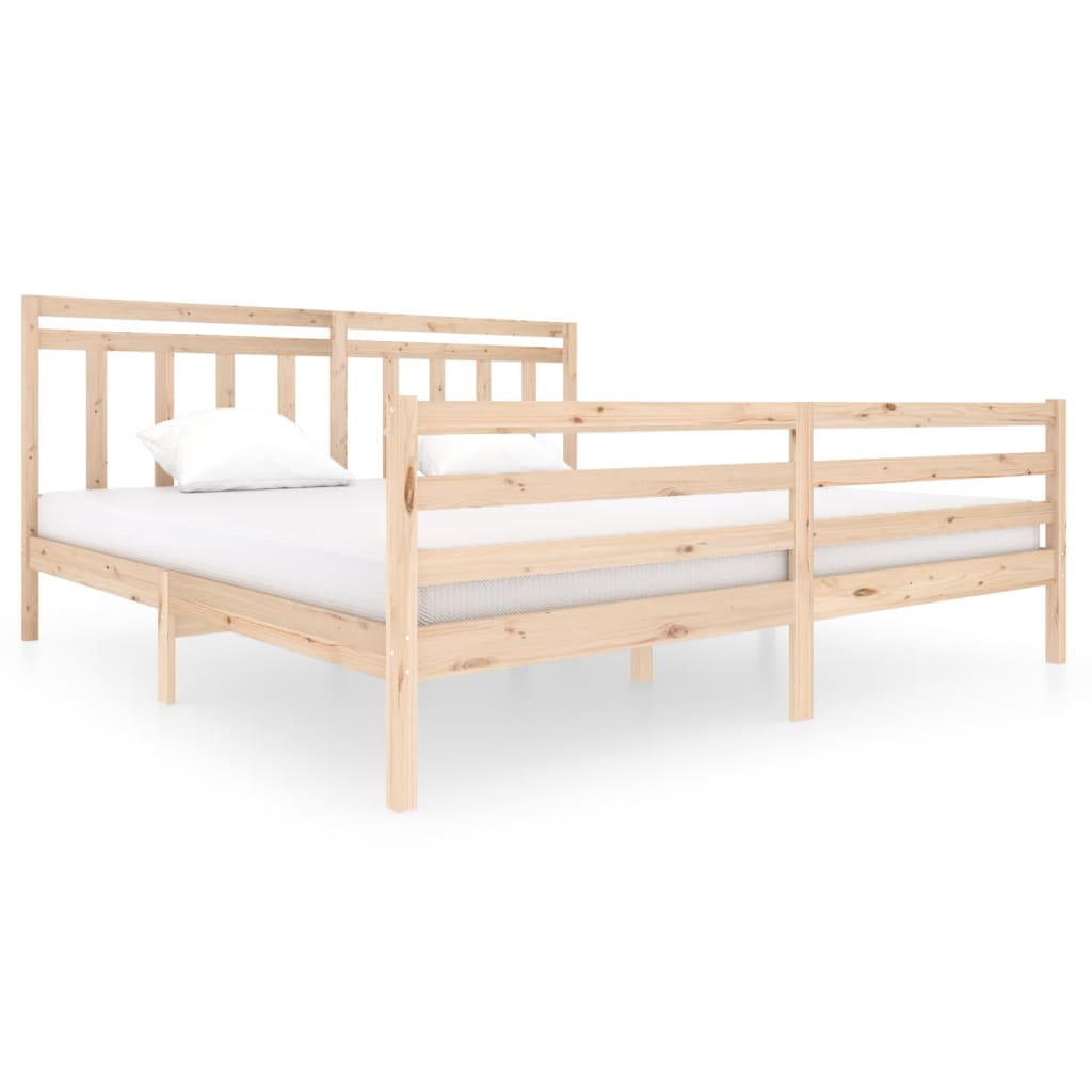 Cadre de lit sans matelas bois massif 200x200 cm - XIOS