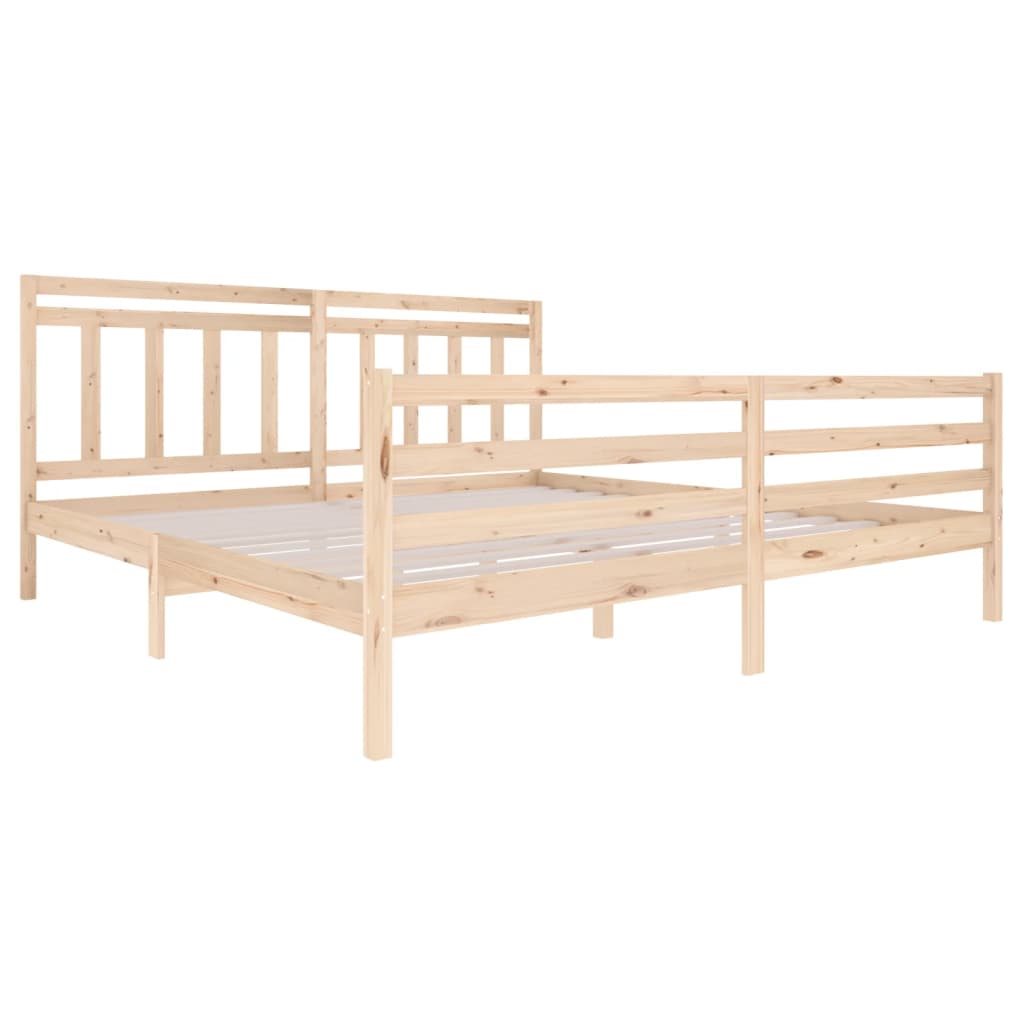 Cadre de lit sans matelas bois massif 200x200 cm - XIOS