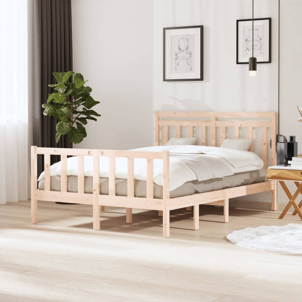 Cadre de lit sans matelas bois massif - XIOS
