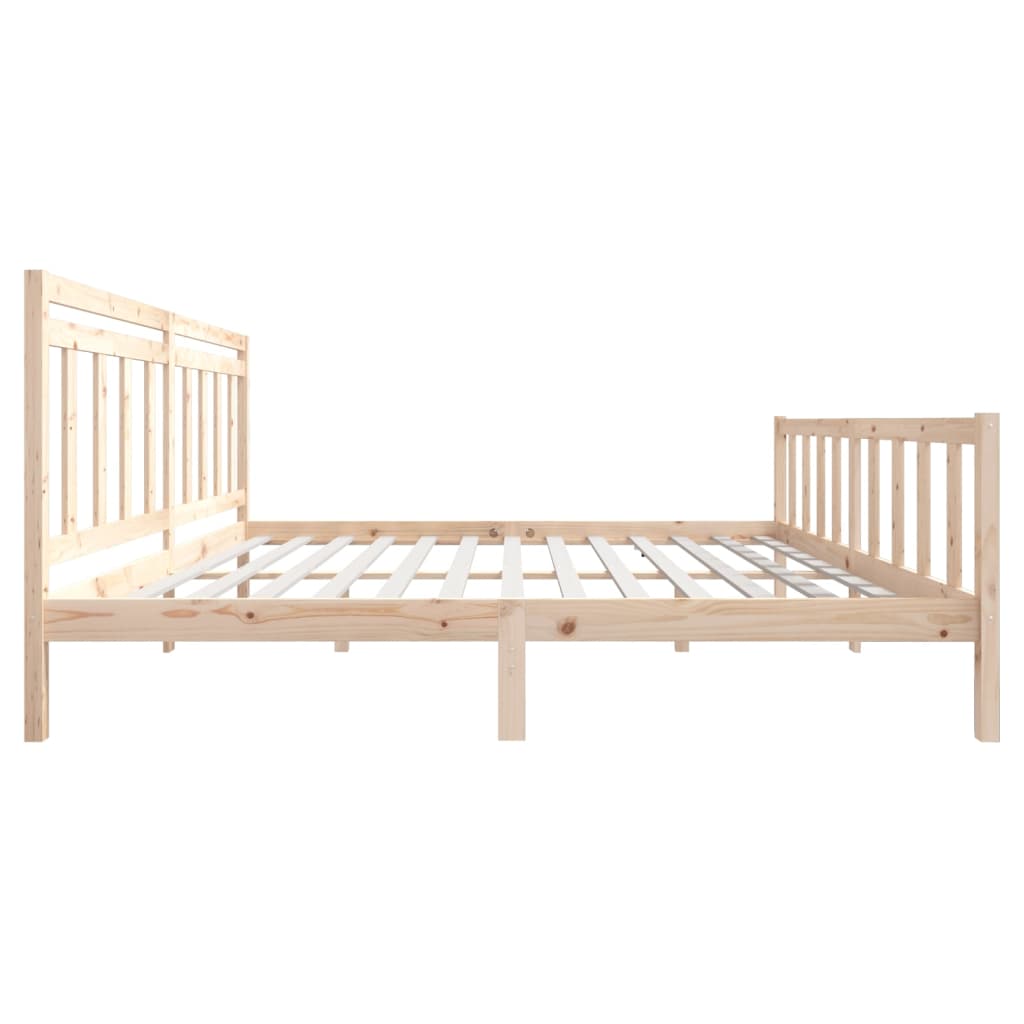 Cadre de lit sans matelas bois massif 200x200 cm - XIOS