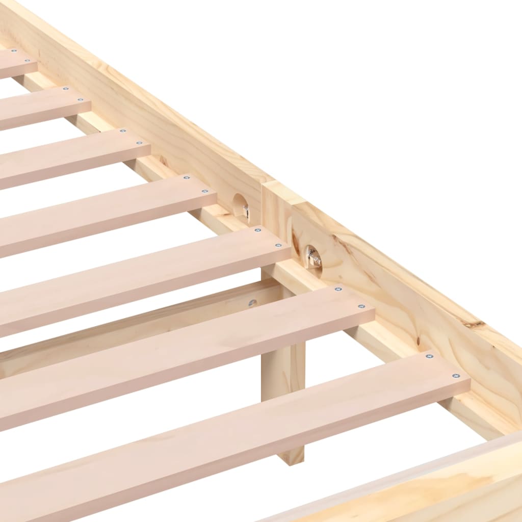 Cadre de lit sans matelas bois massif 200x200 cm - XIOS
