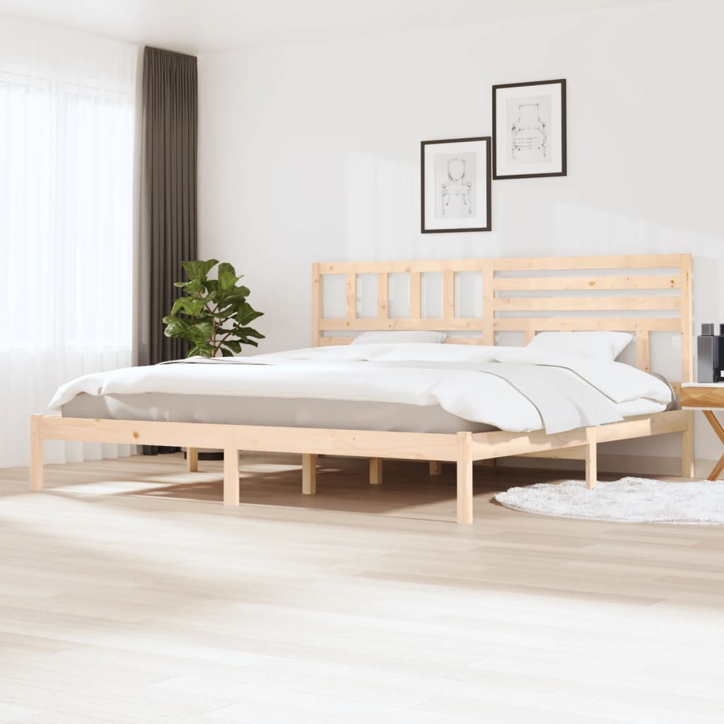 Cadre de lit sans matelas bois massif de pin 200x200 cm - XIOS