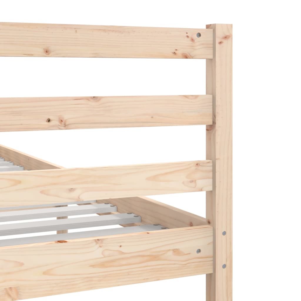 Cadre de lit sans matelas 75x190 cm bois massif - XIOS