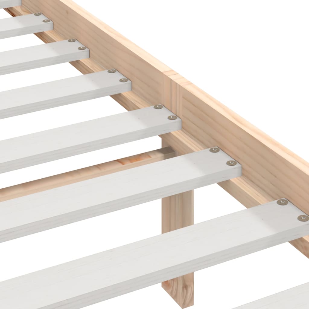 Cadre de lit sans matelas 90x190 cm bois massif - XIOS
