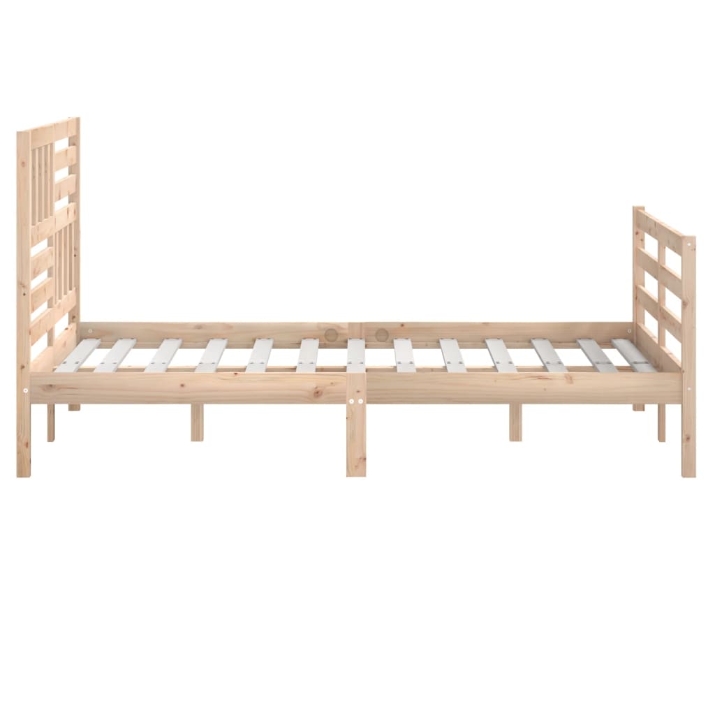 Cadre de lit sans matelas 150x200 cm bois massif - XIOS