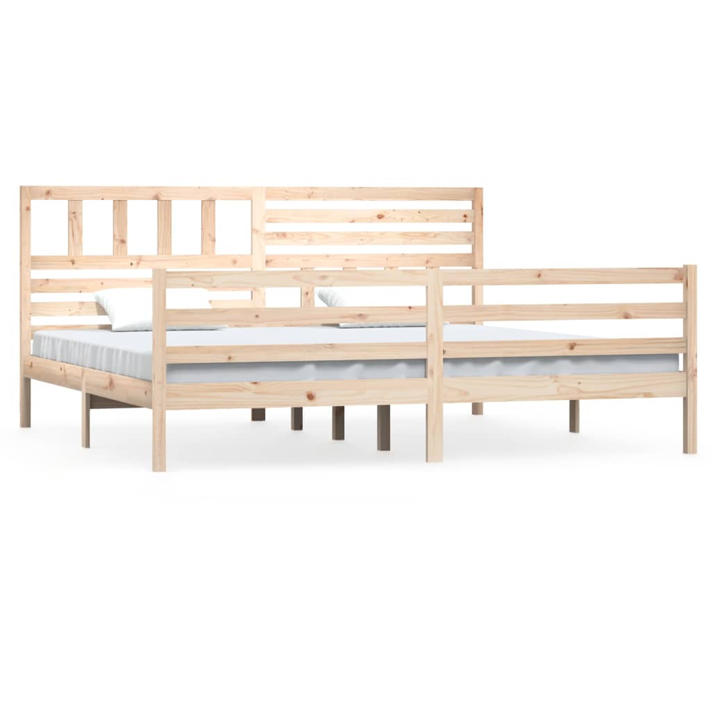 Cadre de lit sans matelas 180x200 cm bois massif - XIOS