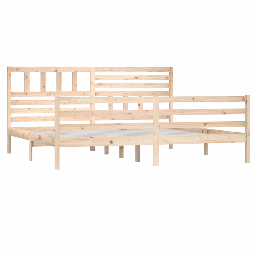 Cadre de lit sans matelas 180x200 cm bois massif - XIOS