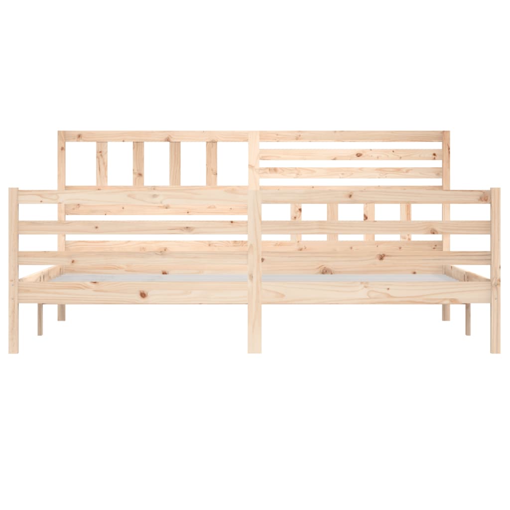Cadre de lit sans matelas 180x200 cm bois massif - XIOS