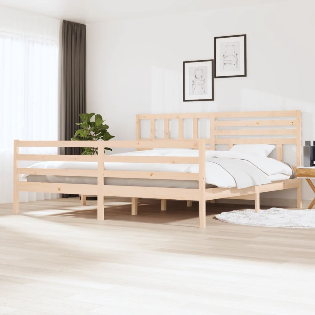 Cadre de lit sans matelas 180x200 cm bois massif - XIOS
