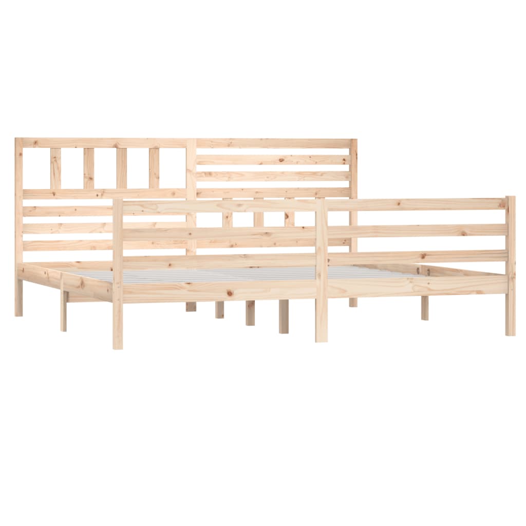 Cadre de lit sans matelas bois massif 200x200 cm - XIOS