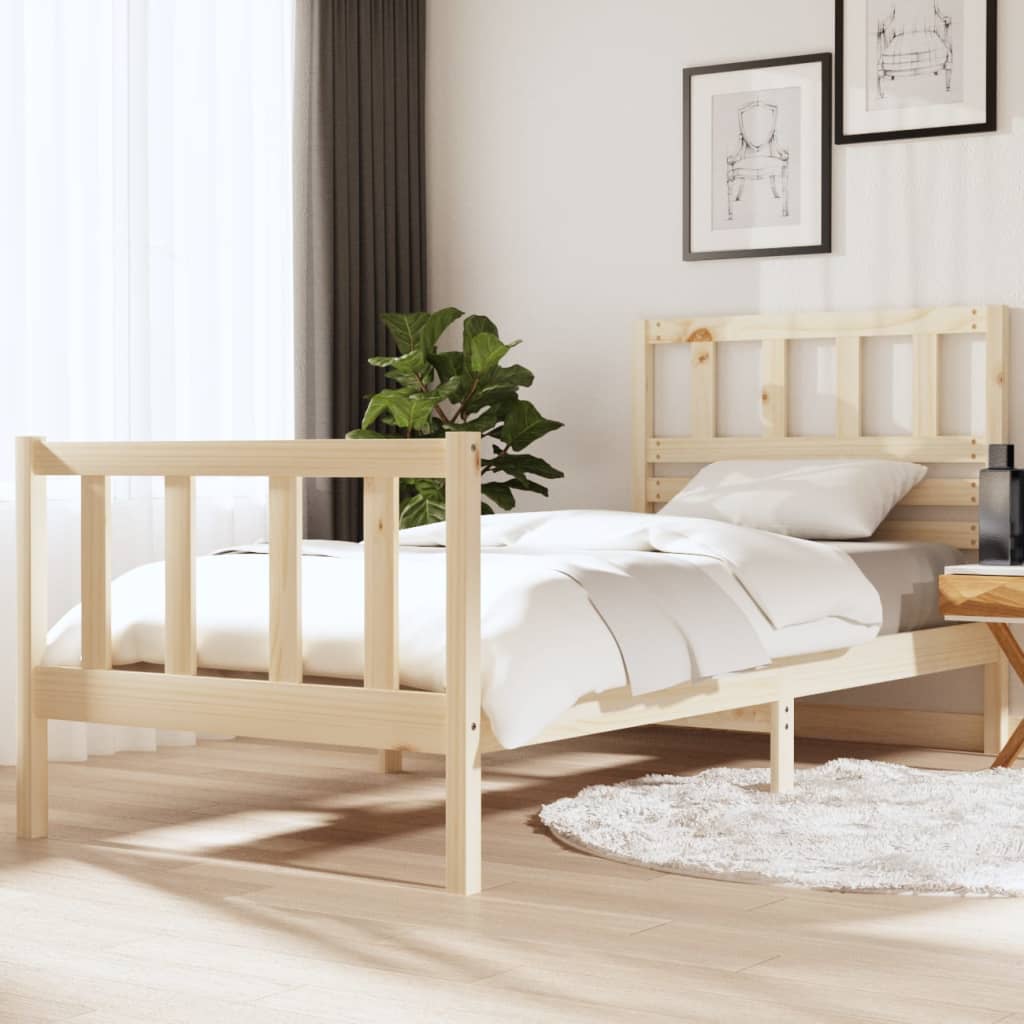 Cadre de lit sans matelas bois massif - XIOS