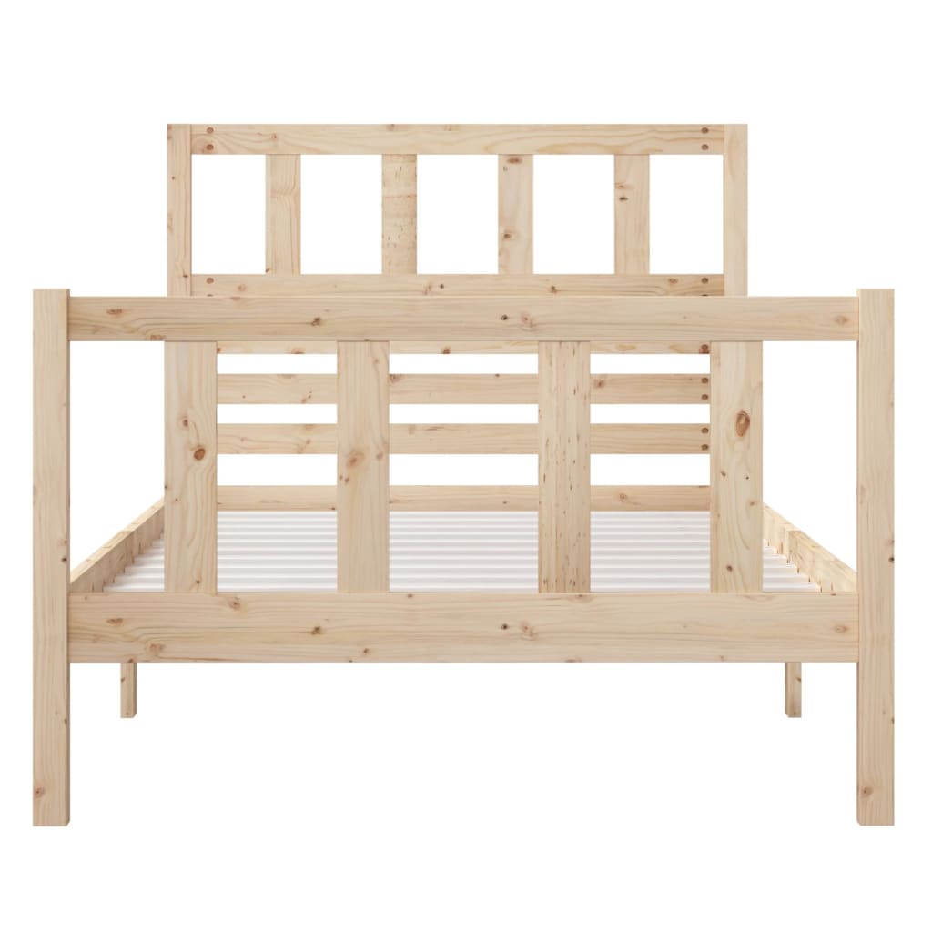 Cadre de lit sans matelas bois massif 90x200 cm - XIOS
