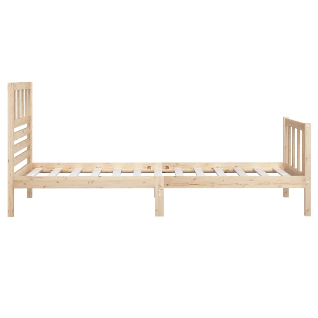 Cadre de lit sans matelas bois massif 90x200 cm - XIOS