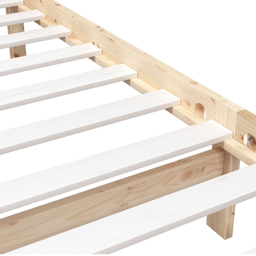 Cadre de lit sans matelas bois massif 90x200 cm - XIOS