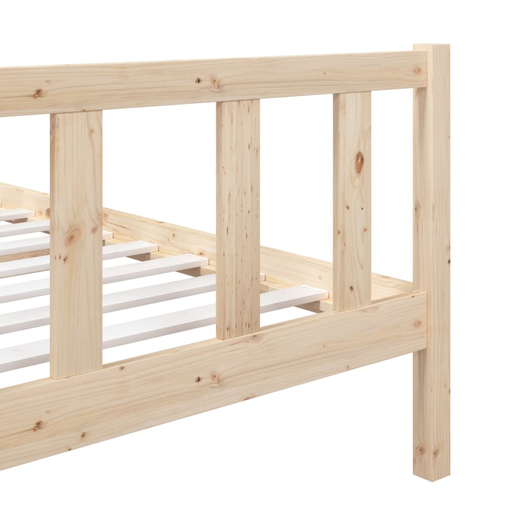 Cadre de lit sans matelas bois massif 90x200 cm - XIOS