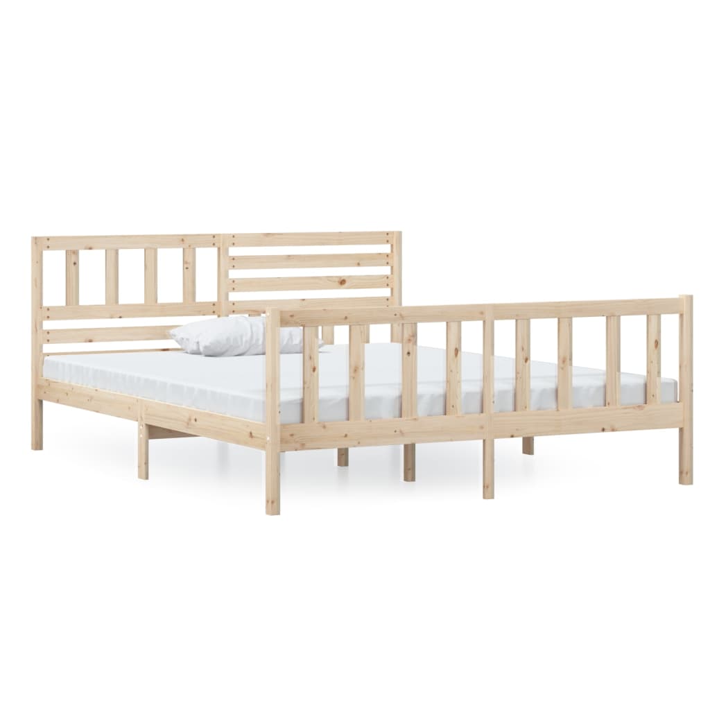 Cadre de lit sans matelas bois massif 120x200 cm - XIOS