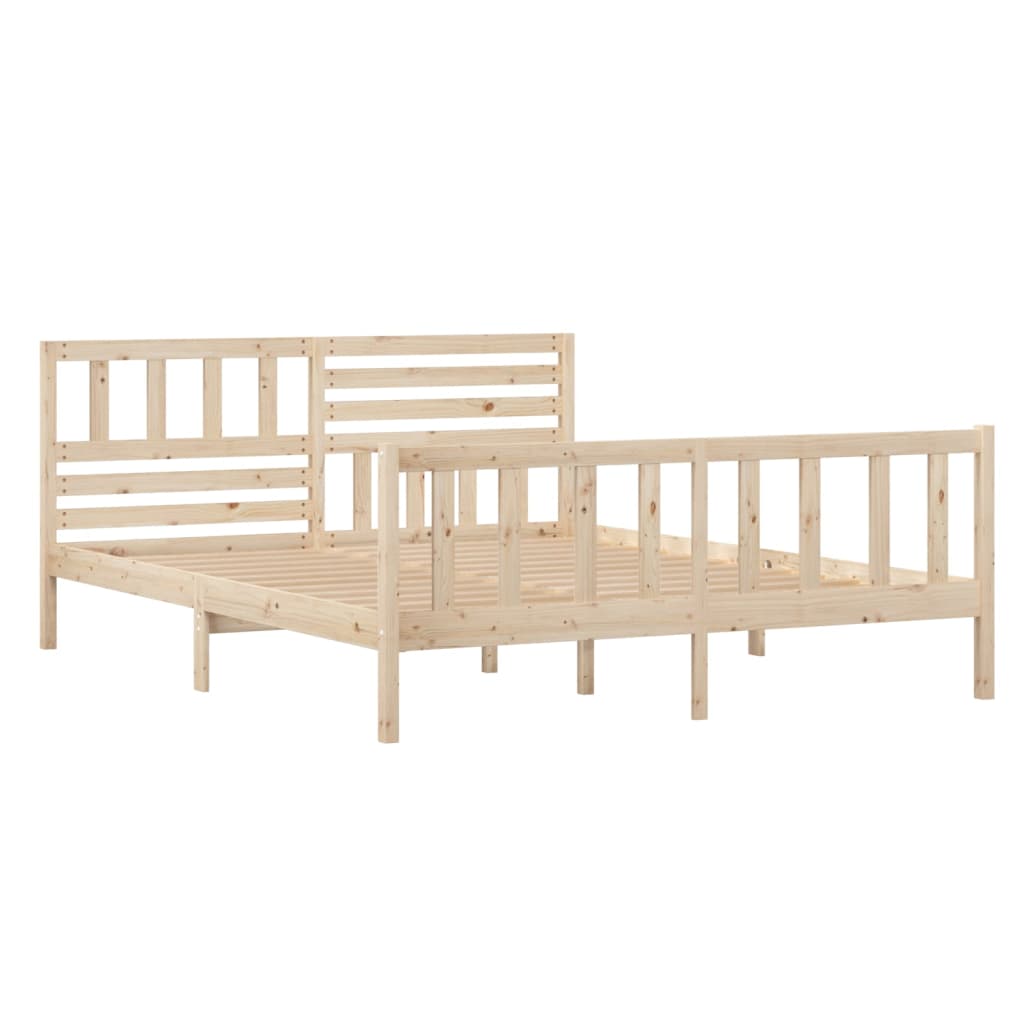 Cadre de lit sans matelas bois massif 120x200 cm - XIOS