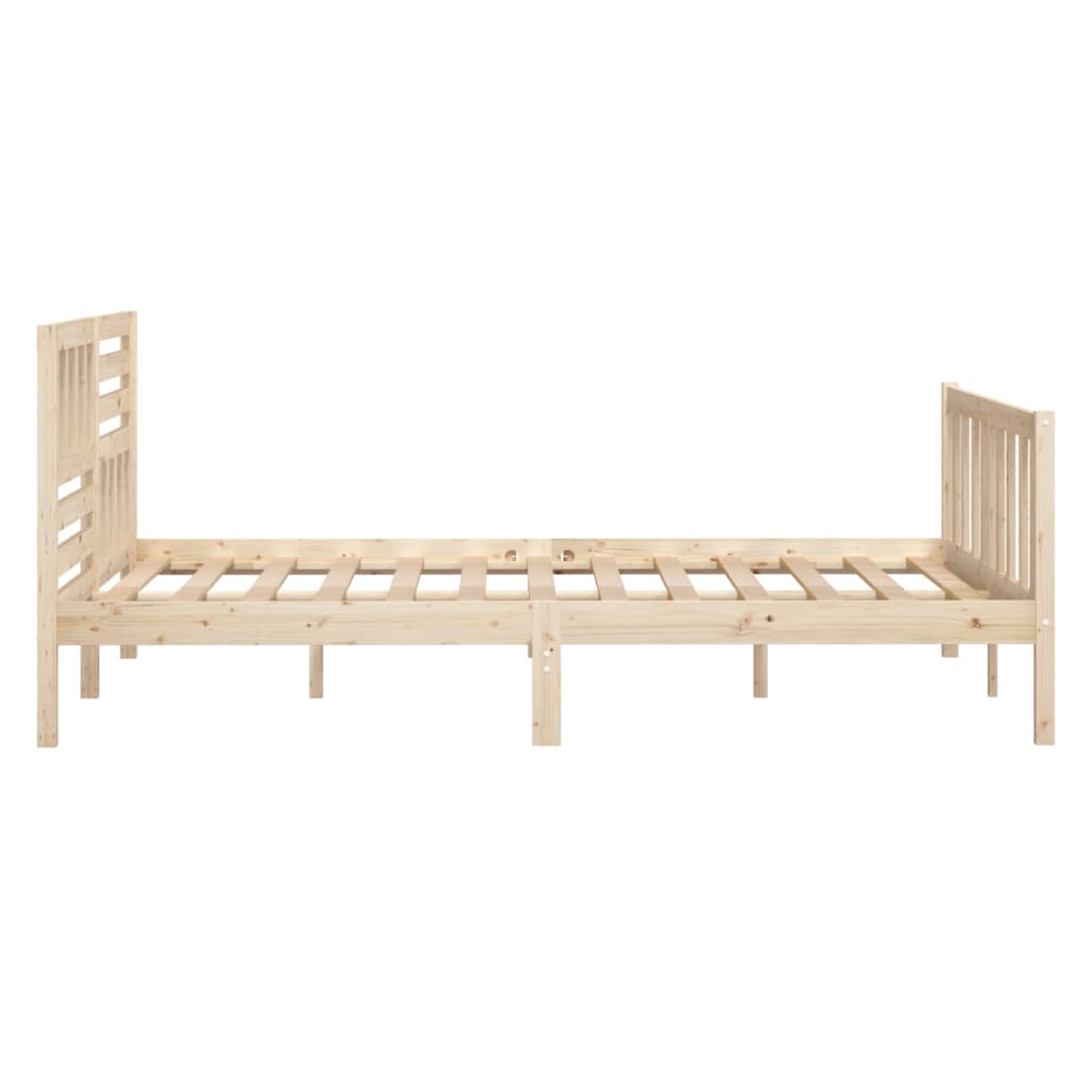 Cadre de lit sans matelas bois massif 120x200 cm - XIOS