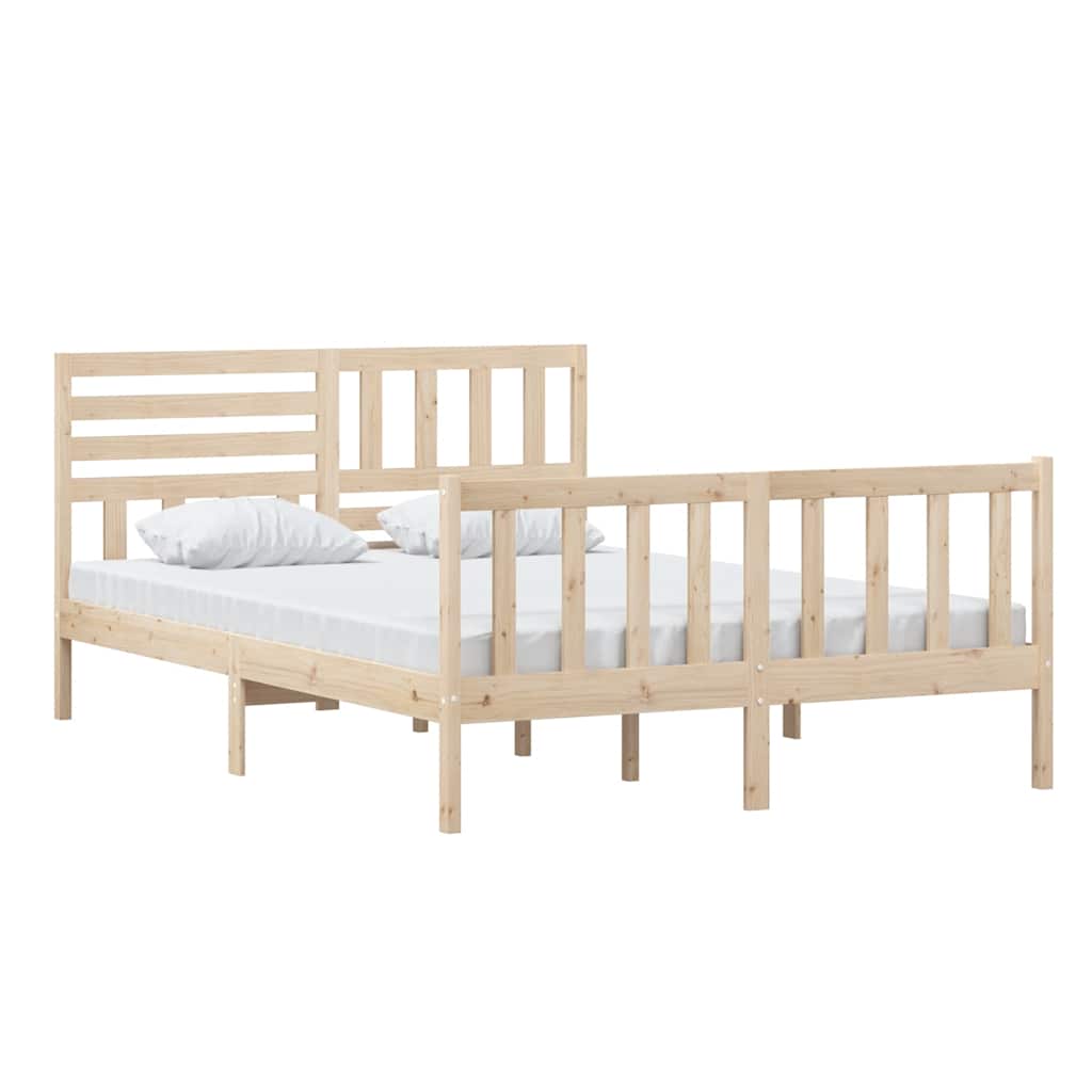 Cadre de lit sans matelas bois massif 140x200 cm - XIOS
