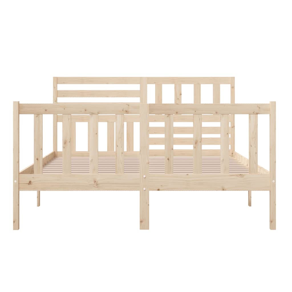 Cadre de lit sans matelas bois massif 140x200 cm - XIOS