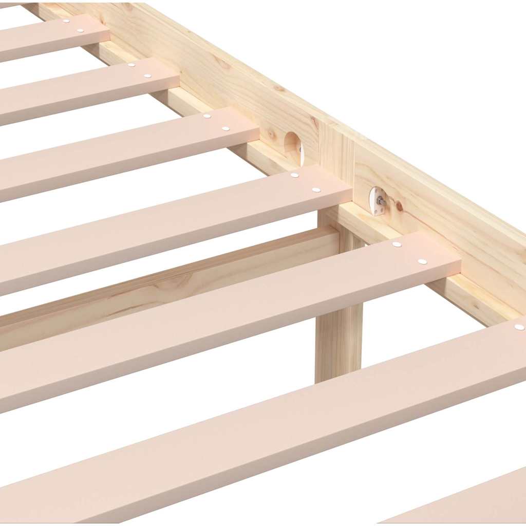 Cadre de lit sans matelas bois massif 140x200 cm - XIOS