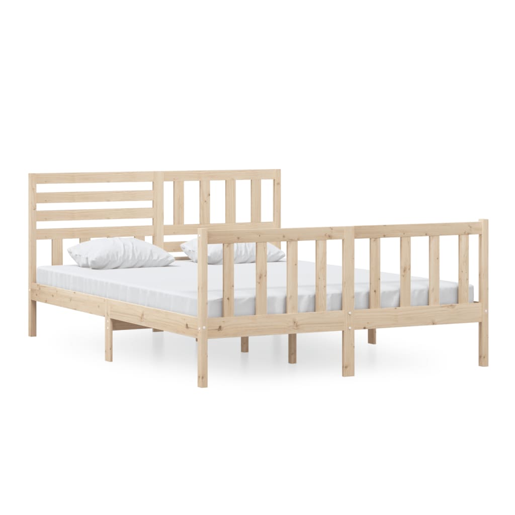 Cadre de lit sans matelas bois massif - XIOS