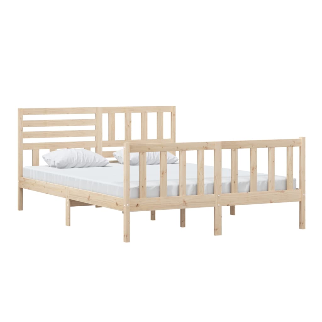 Cadre de lit sans matelas bois massif - XIOS