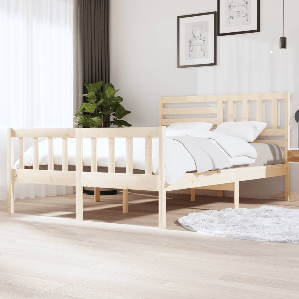 Cadre de lit sans matelas bois massif - XIOS