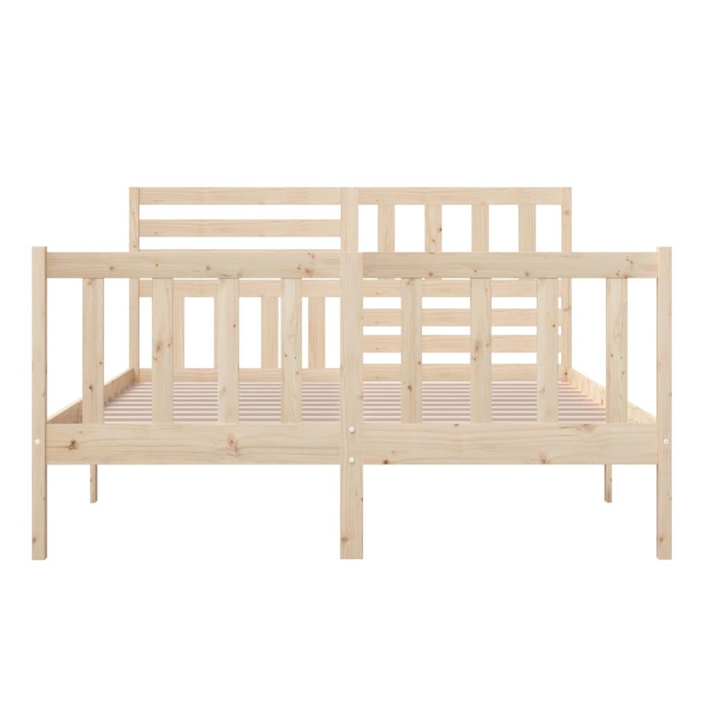 Cadre de lit sans matelas bois massif 160x200 cm - XIOS