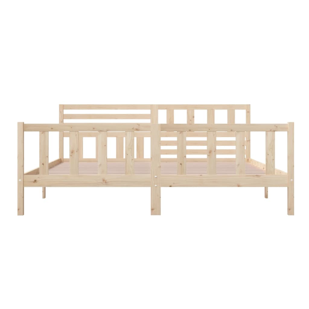 Cadre de lit sans matelas bois massif 200x200 cm - XIOS