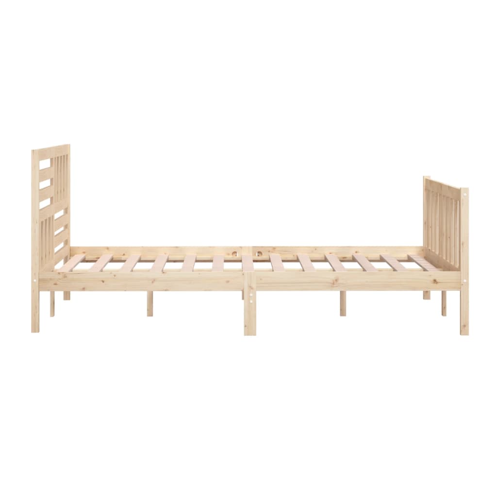 Cadre de lit sans matelas bois massif 200x200 cm - XIOS