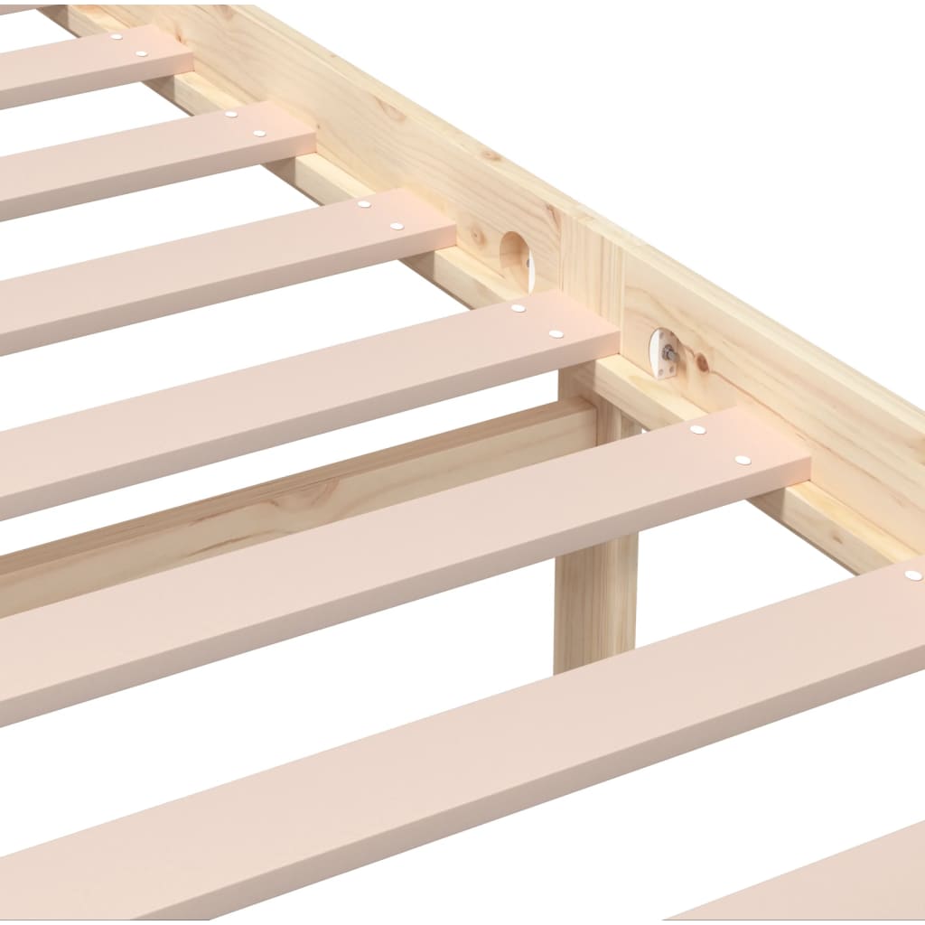 Cadre de lit sans matelas bois massif 200x200 cm - XIOS
