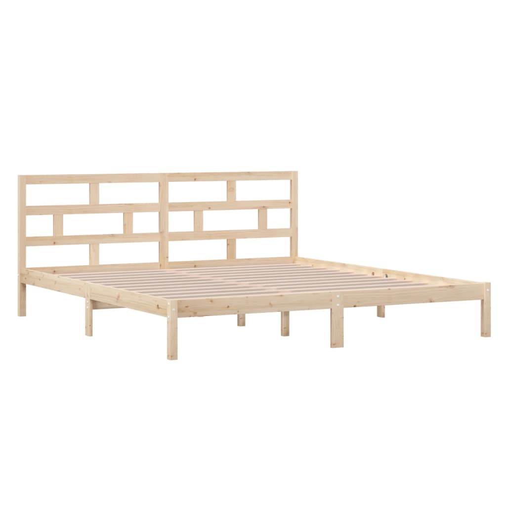 Cadre de lit sans matelas bois massif 140x190 cm - XIOS