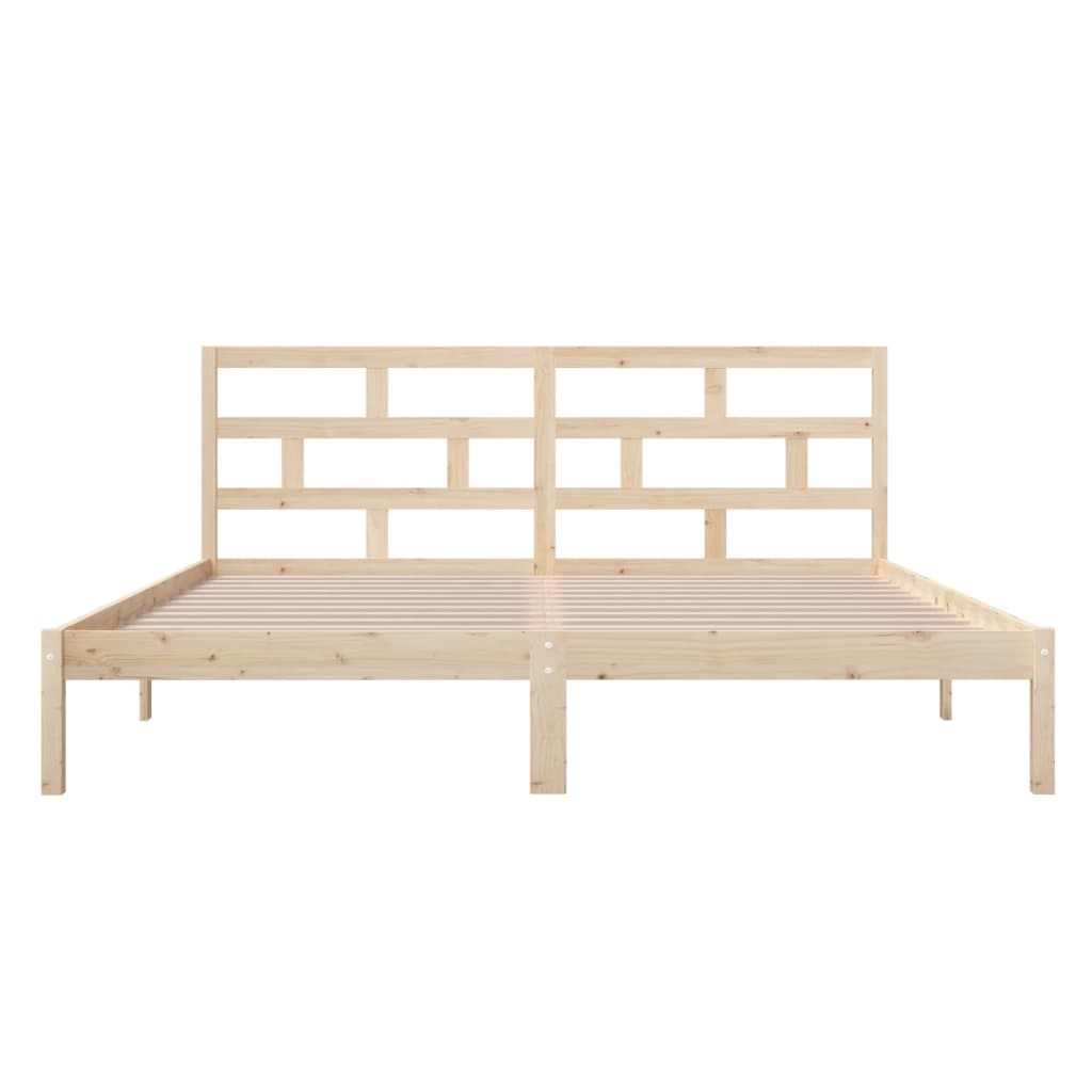 Cadre de lit sans matelas bois massif 140x190 cm - XIOS