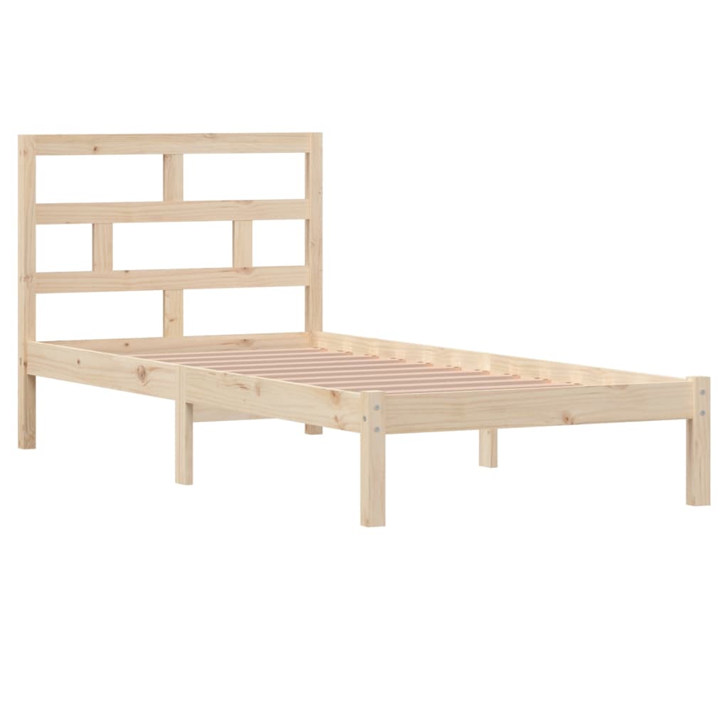 Cadre de lit sans matelas bois massif 90x200 cm - XIOS