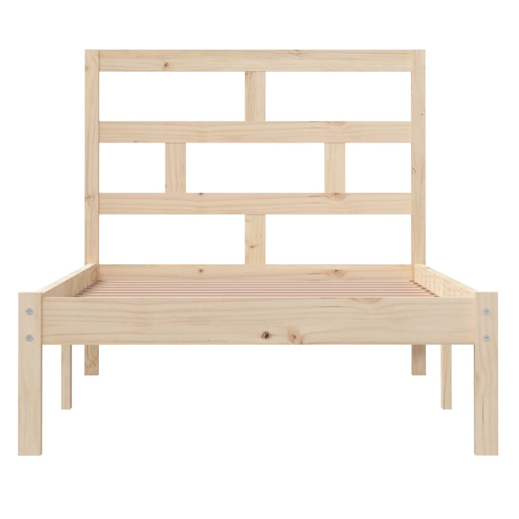 Cadre de lit sans matelas bois massif 90x200 cm - XIOS