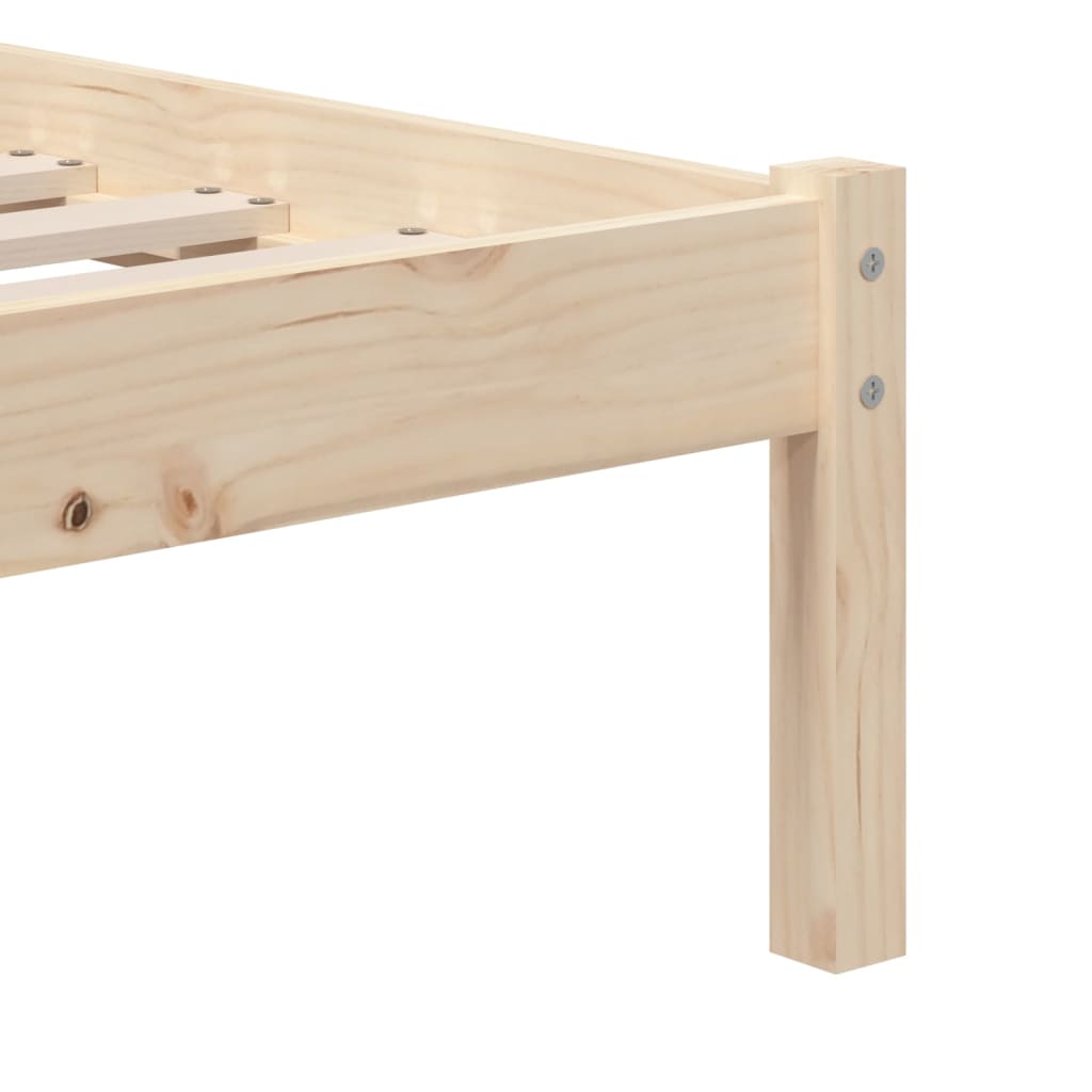 Cadre de lit sans matelas bois massif 100x200 cm - XIOS