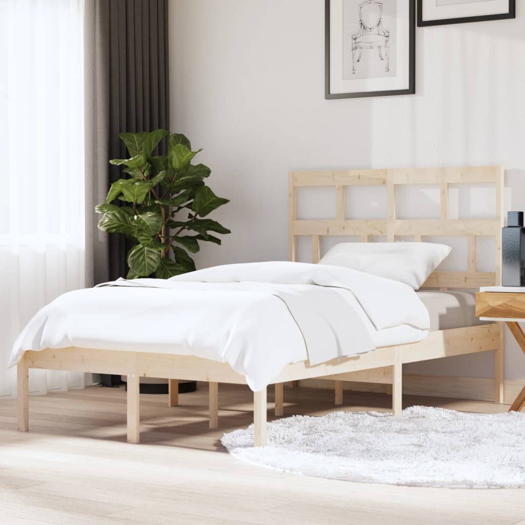 Cadre de lit sans matelas bois massif 120x200 cm - XIOS