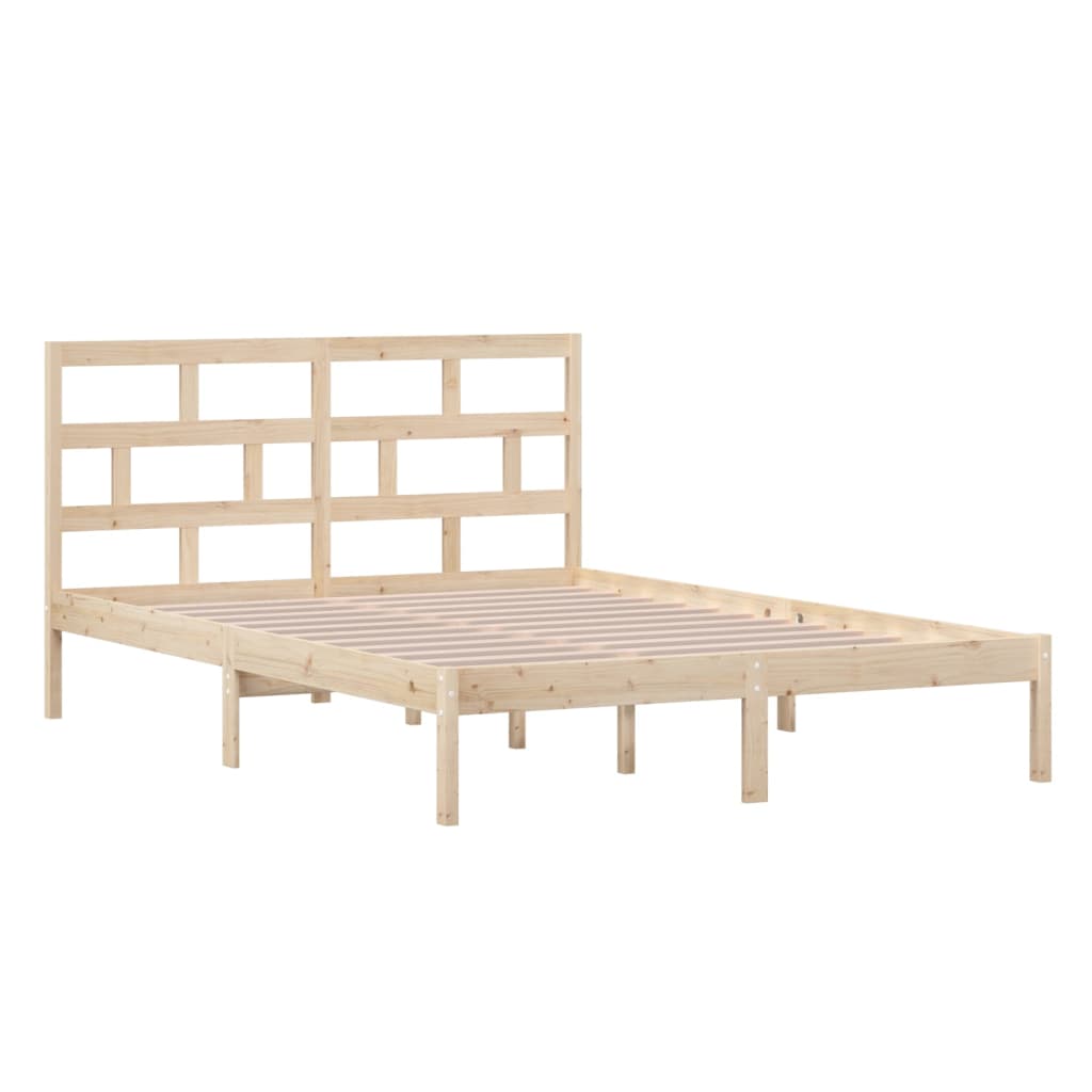 Cadre de lit sans matelas bois massif 140x200 cm - XIOS
