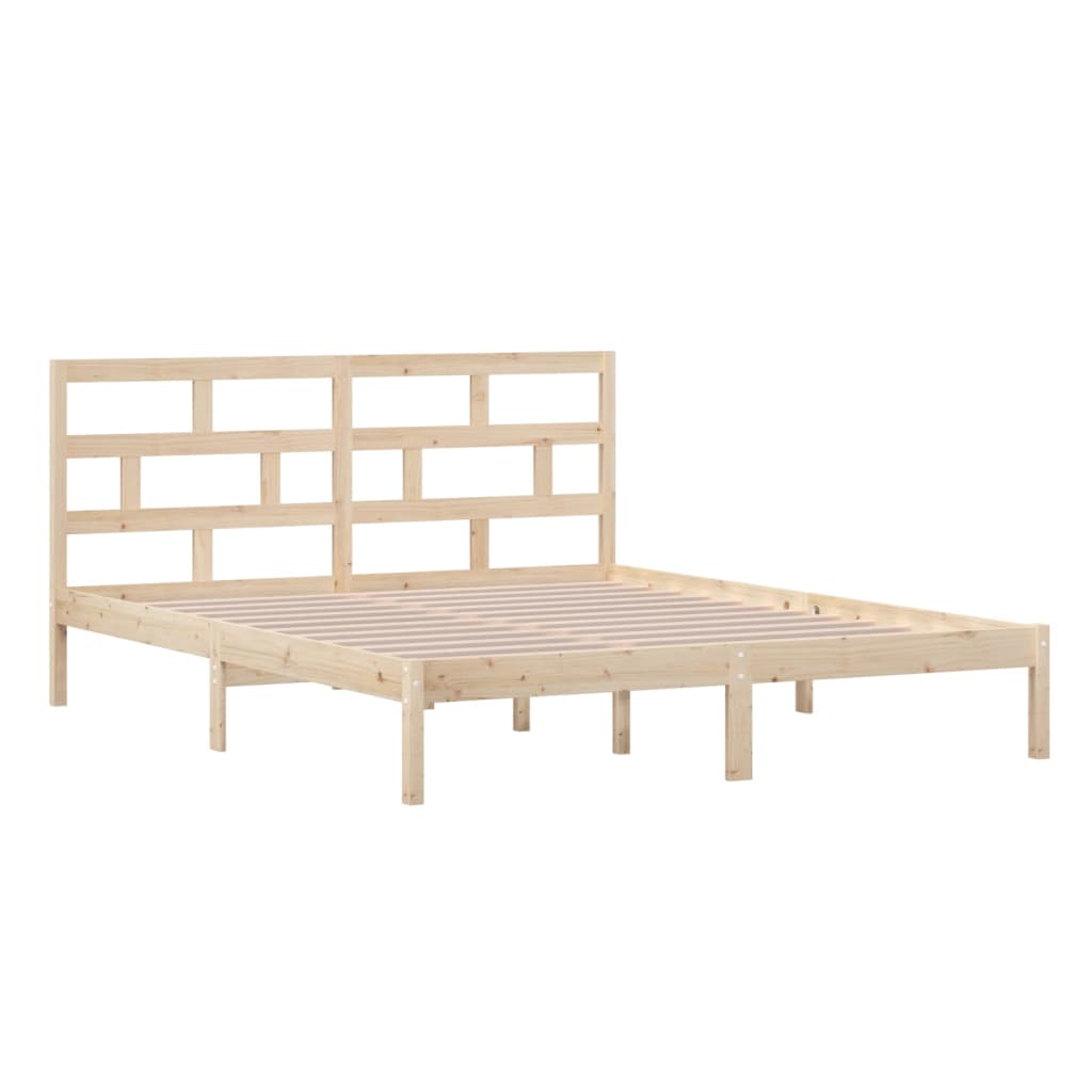 Cadre de lit sans matelas bois massif 160x200 cm - XIOS