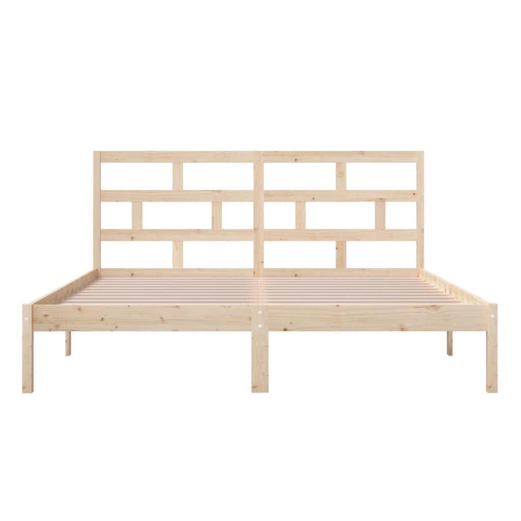 Cadre de lit sans matelas bois massif 160x200 cm - XIOS
