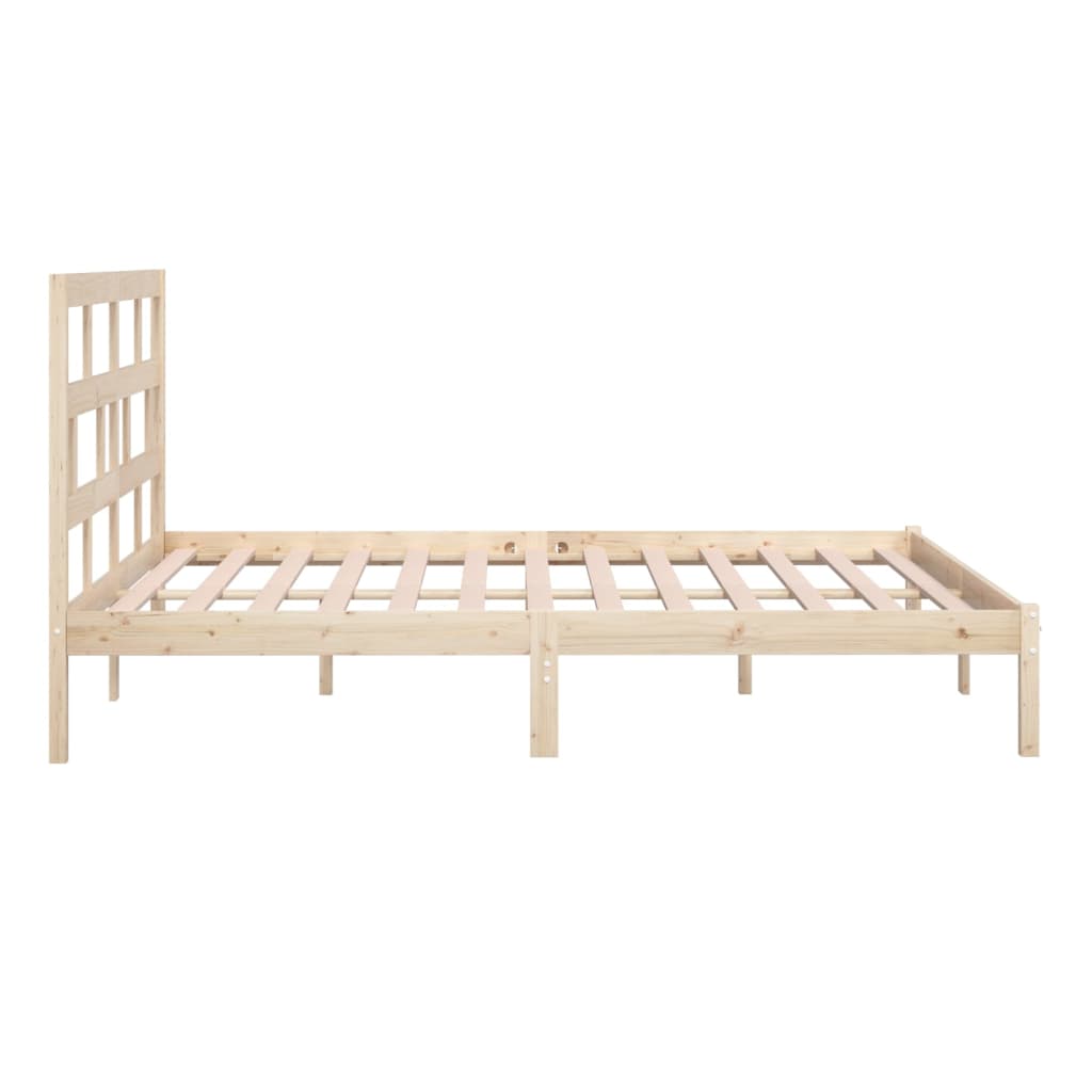 Cadre de lit sans matelas bois de pin massif 200x200 cm - XIOS