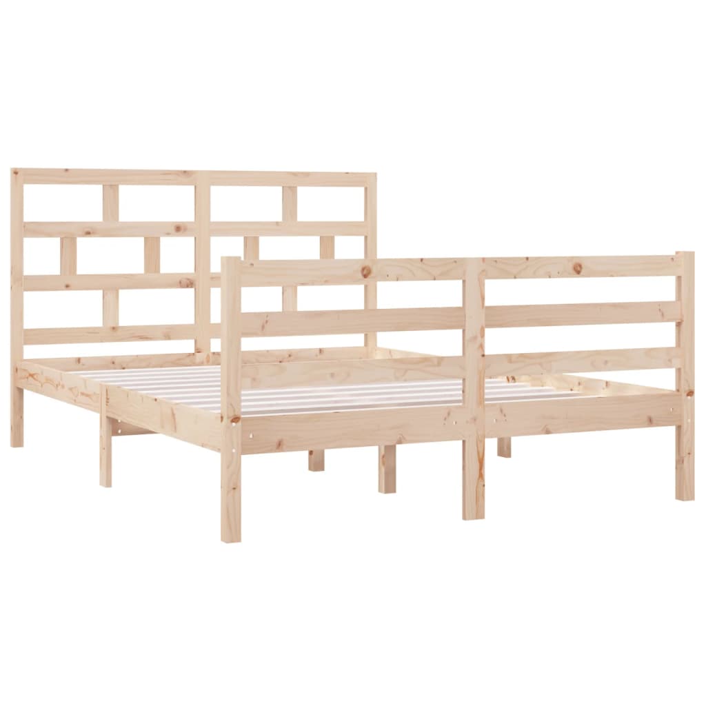 Cadre de lit sans matelas bois massif - XIOS