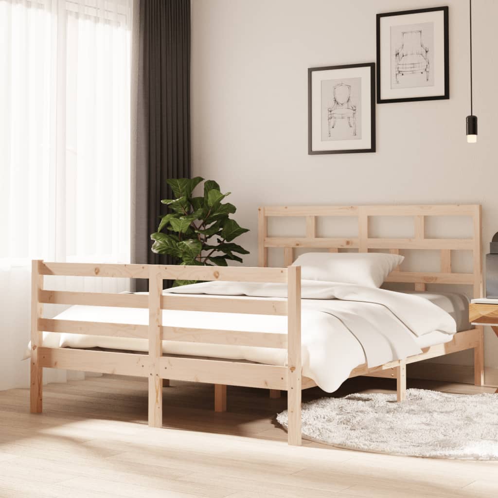 Cadre de lit sans matelas bois massif - XIOS