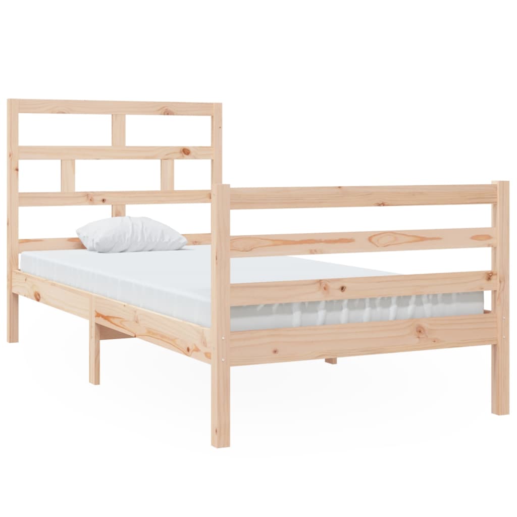 Cadre de lit sans matelas bois massif 90x200 cm - XIOS