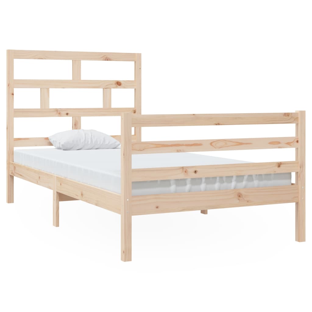 Cadre de lit sans matelas bois massif 100x200 cm - XIOS